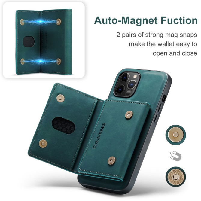 Housse iPhone 13 mini DG.MING Portefeuille Support Magnétique