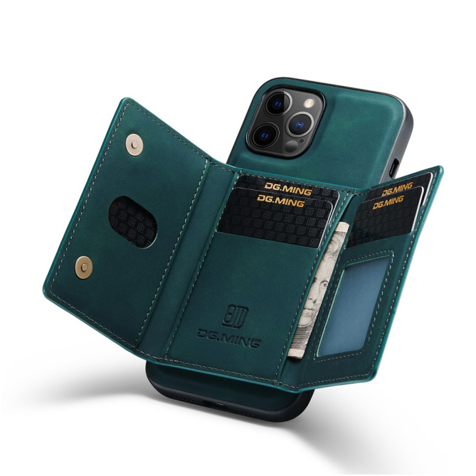 Housse iPhone 13 mini DG.MING Portefeuille Support Magnétique