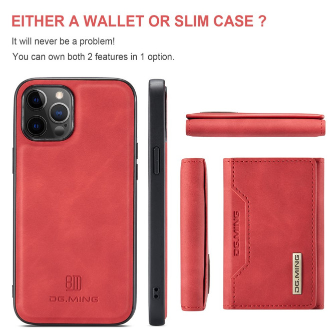 Housse iPhone 13 mini DG.MING Portefeuille Support Magnétique