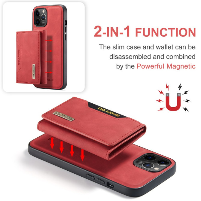 Housse iPhone 13 mini DG.MING Portefeuille Support Magnétique