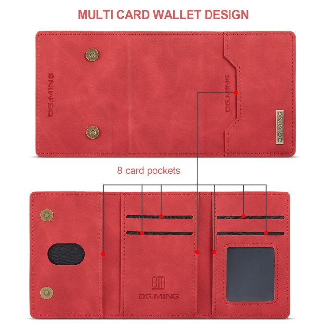 Housse iPhone 13 mini DG.MING Portefeuille Support Magnétique