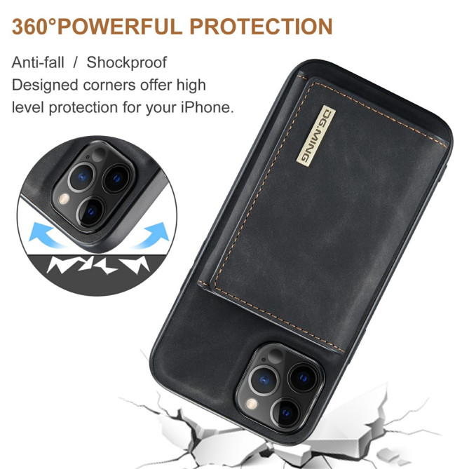 Housse iPhone 13 mini DG.MING Portefeuille Support Magnétique Modèle 2