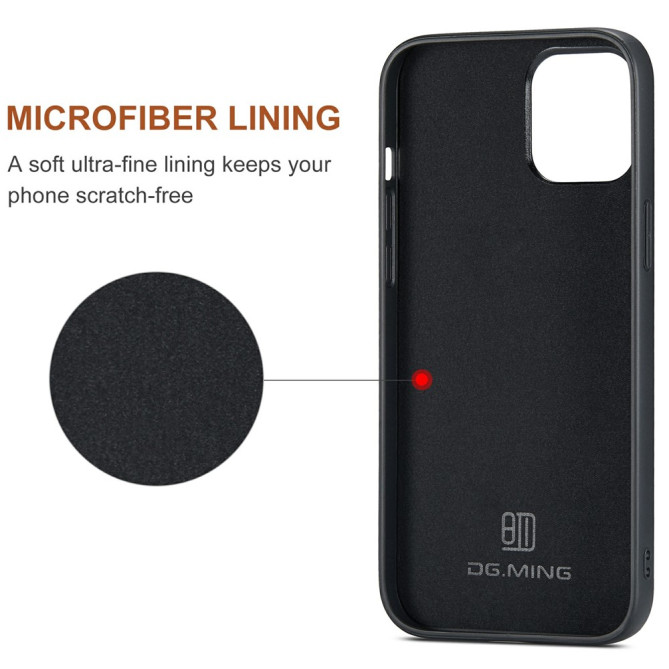 Housse iPhone 13 mini DG.MING Portefeuille Support Magnétique Modèle 2