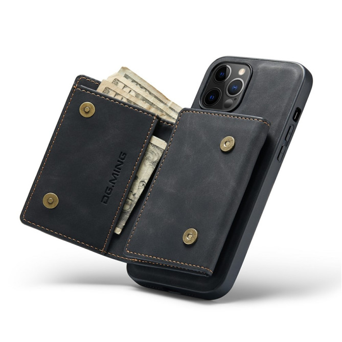 Housse iPhone 13 mini DG.MING Portefeuille Support Magnétique Modèle 2