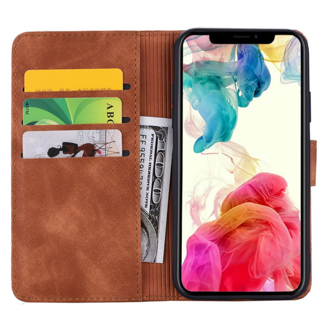 Housse iPhone 13 mini Fleurs Portefeuille Support