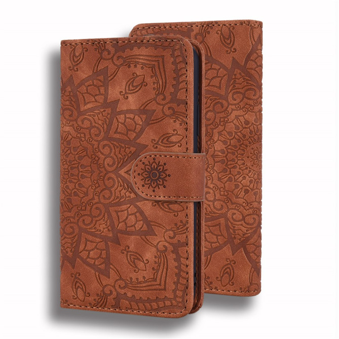 Housse iPhone 13 mini Fleurs Portefeuille Support