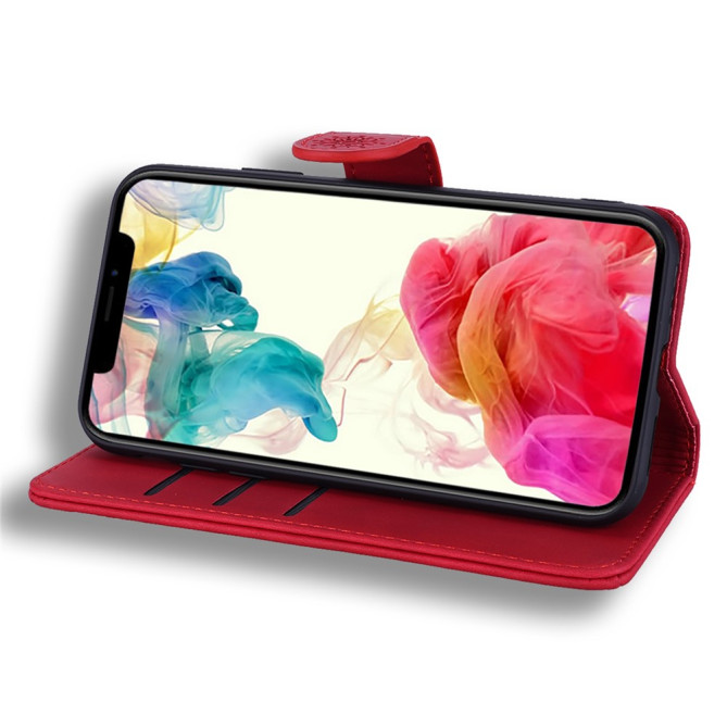 Housse iPhone 13 mini Fleurs Portefeuille Support