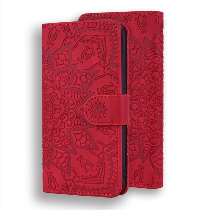 Housse iPhone 13 mini Fleurs Portefeuille Support