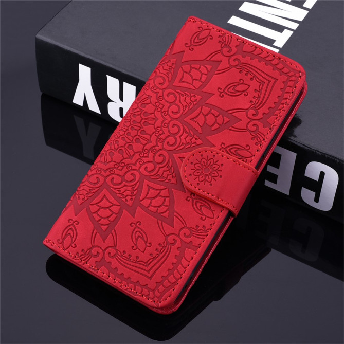 Housse iPhone 13 mini Fleurs Portefeuille Support
