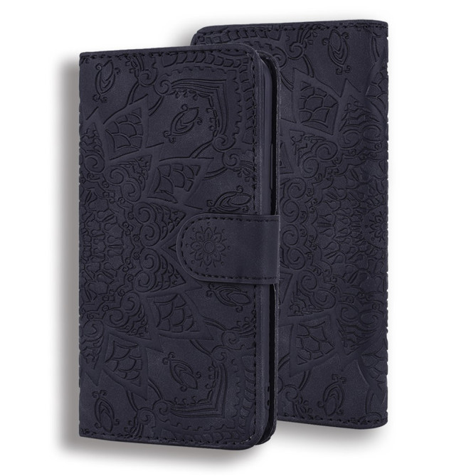 Housse iPhone 13 mini Fleurs Portefeuille Support
