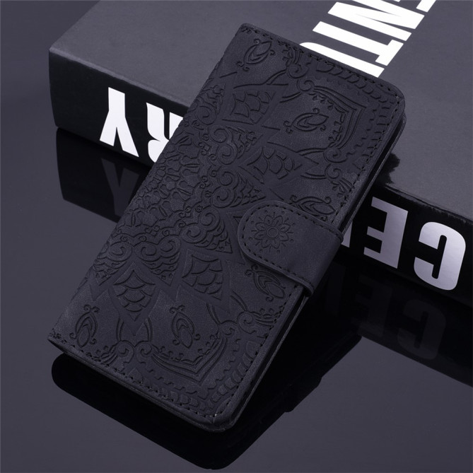 Housse iPhone 13 mini Fleurs Portefeuille Support