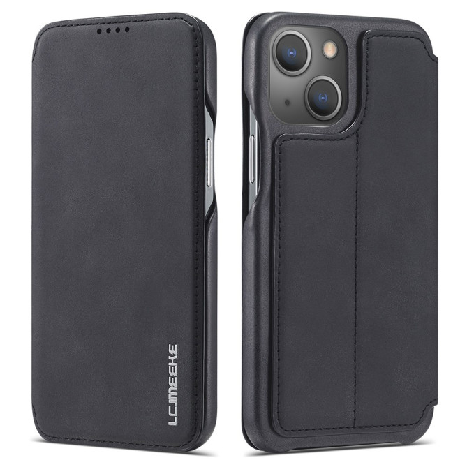 Housse iPhone 13 mini LC.IMEEKE Portefeuille Rétro