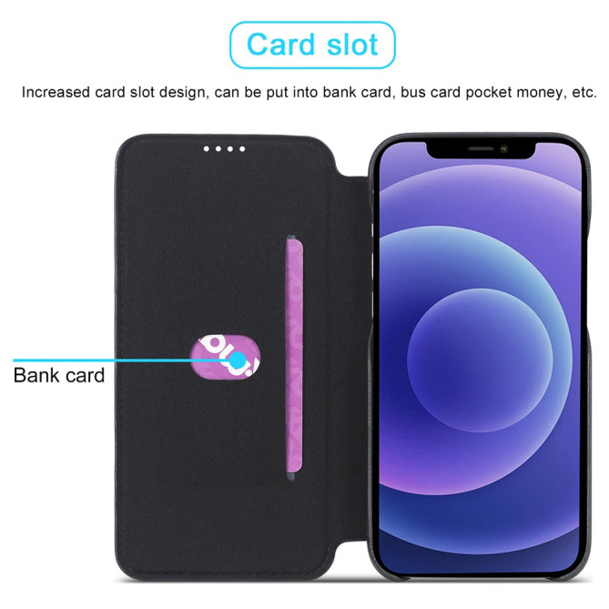 Housse iPhone 13 mini LC.IMEEKE Portefeuille Rétro
