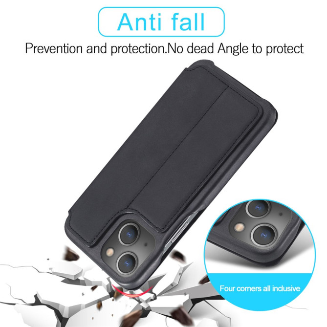 Housse iPhone 13 mini LC.IMEEKE Portefeuille Rétro