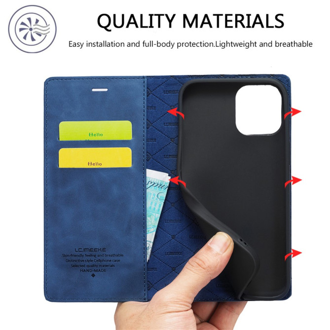 Housse iPhone 13 mini LC.IMEEKE Portefeuille Magnétique