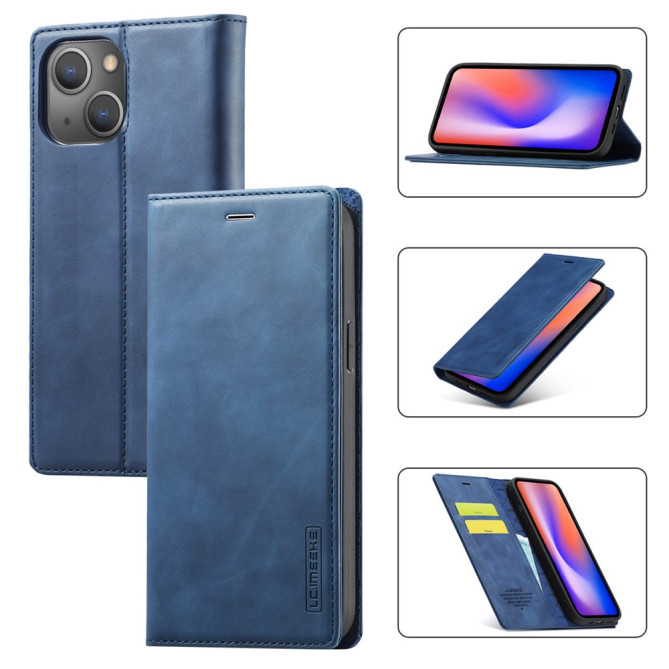 Housse iPhone 13 mini LC.IMEEKE Portefeuille Magnétique