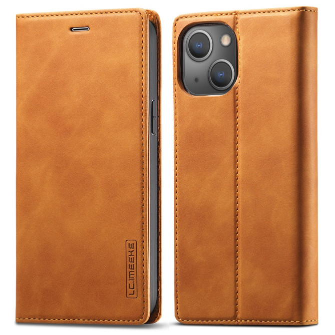 Housse iPhone 13 mini LC.IMEEKE Portefeuille Magnétique