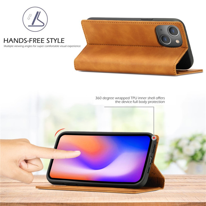 Housse iPhone 13 mini LC.IMEEKE Portefeuille Magnétique