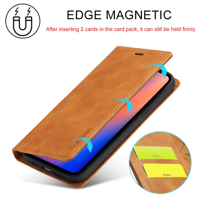 Housse iPhone 13 mini LC.IMEEKE Portefeuille Magnétique