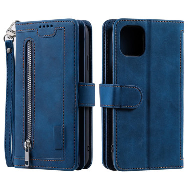 Housse iPhone 13 mini Portefeuille Support avec Dragonne