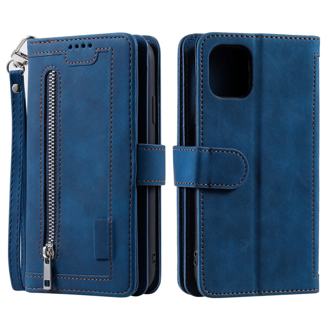 Housse iPhone 13 mini Portefeuille Support avec Dragonne