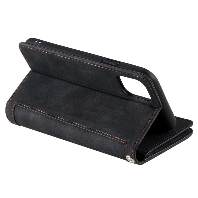 Housse iPhone 13 mini Portefeuille Support avec Dragonne