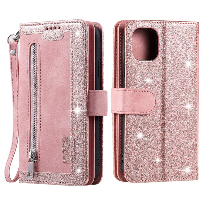 Housse iPhone 13 mini Portefeuille Support avec Dragonne