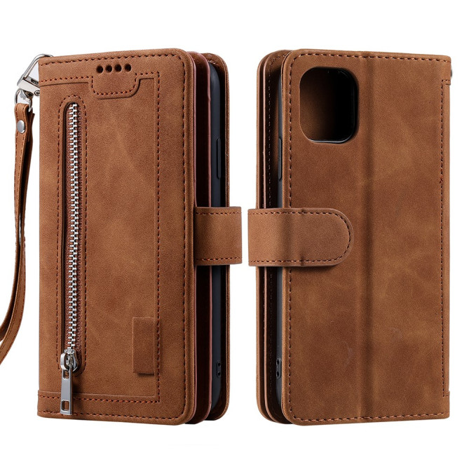 Housse iPhone 13 mini Portefeuille Support avec Dragonne