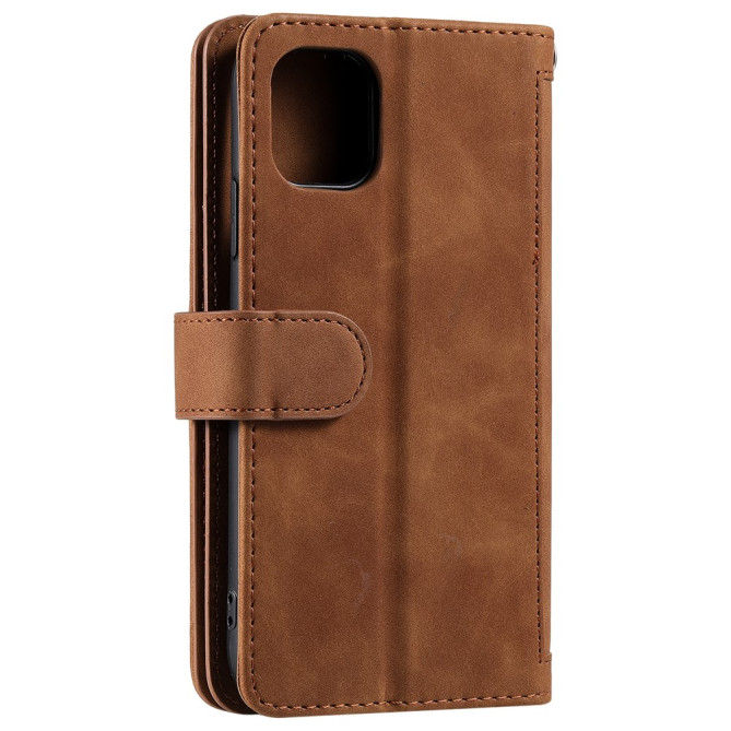 Housse iPhone 13 mini Portefeuille Support avec Dragonne