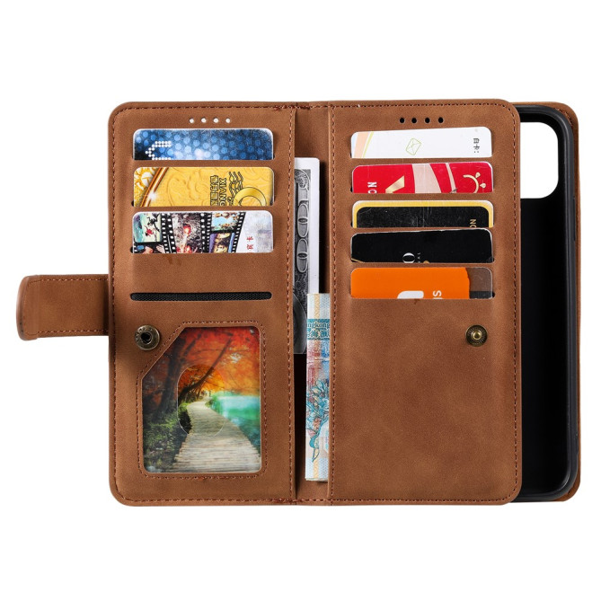 Housse iPhone 13 mini Portefeuille Support avec Dragonne