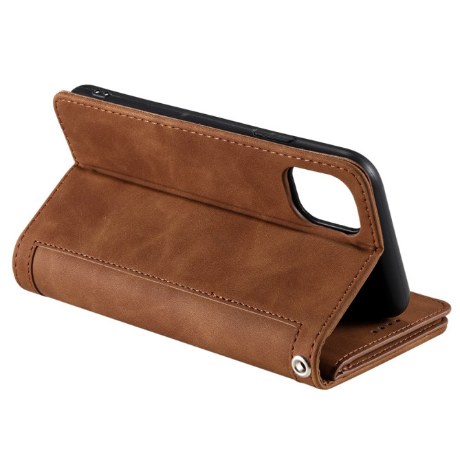 Housse iPhone 13 mini Portefeuille Support avec Dragonne