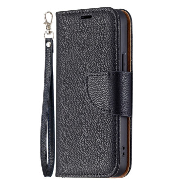 Housse iPhone 13 mini Portefeuille Support Litchi Modèle 4