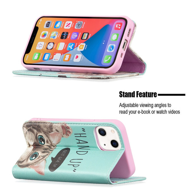 Housse iPhone 13 mini Portefeuille Support Magnétique Modèle 3