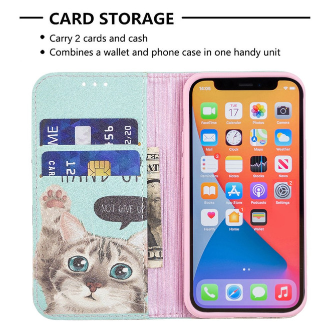 Housse iPhone 13 mini Portefeuille Support Magnétique Modèle 3