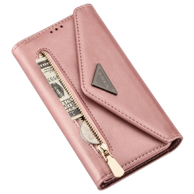 Housse iPhone 13 mini Portefeuille Fermeture Éclair Modèle 2