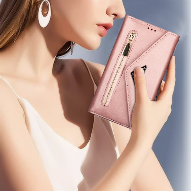 Housse iPhone 13 mini Portefeuille Fermeture Éclair Modèle 2