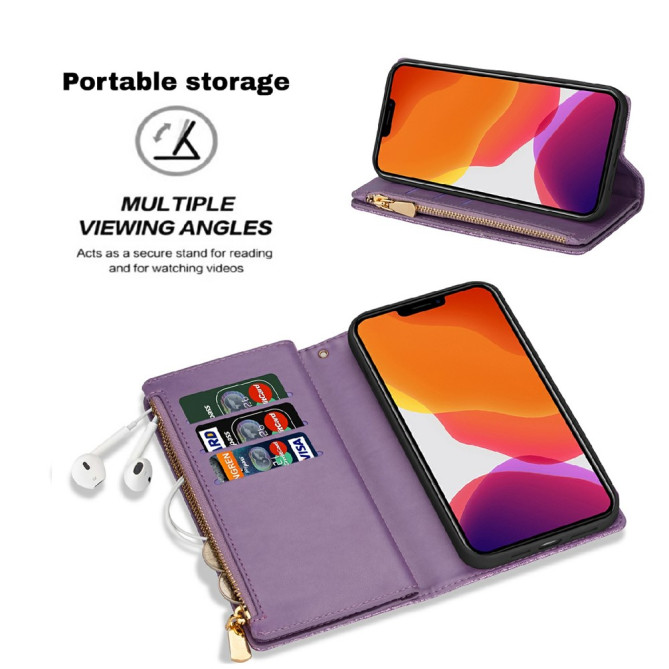 Housse iPhone 13 mini Étoilé Portefeuille Support