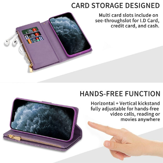 Housse iPhone 13 mini Étoilé Portefeuille Support