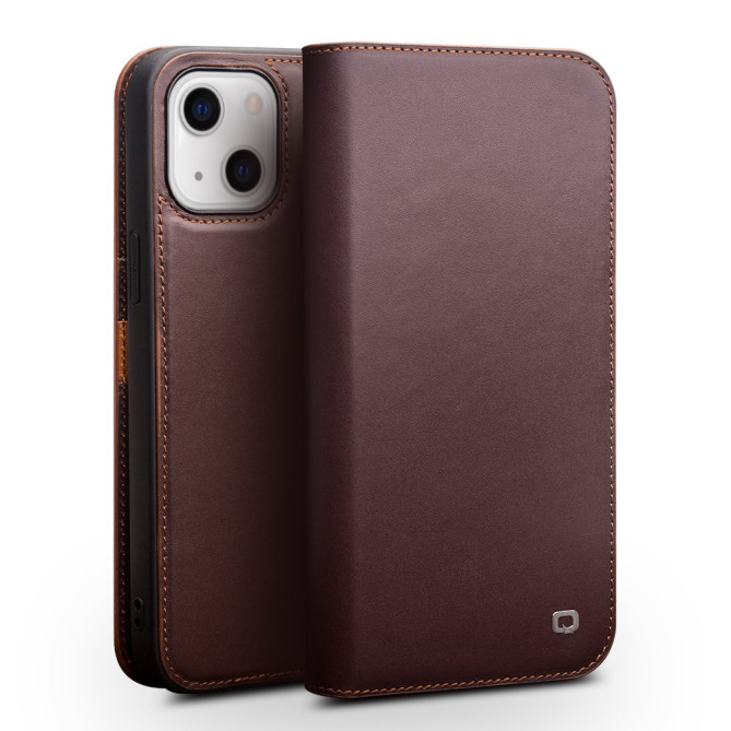 Housse iPhone 13 mini QIALINO Portefeuille Support Modèle 2