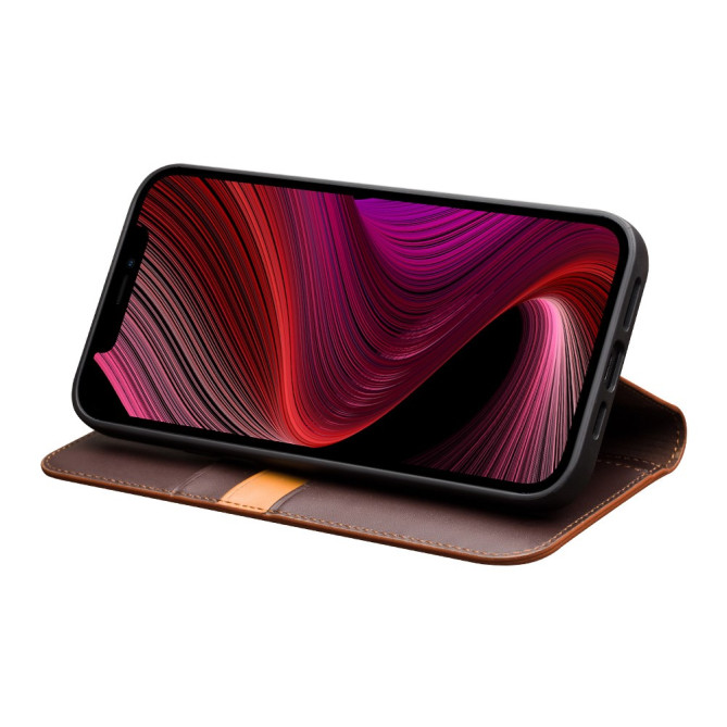 Housse iPhone 13 mini QIALINO Portefeuille Support Modèle 2