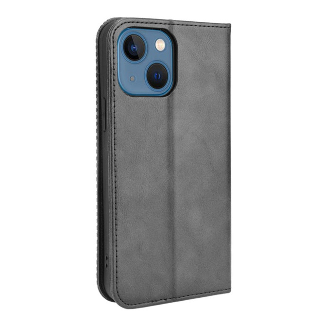 Housse iPhone 13 mini Portefeuille Support Rétro