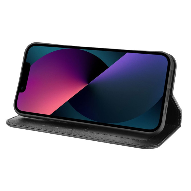 Housse iPhone 13 mini Portefeuille Support Rétro