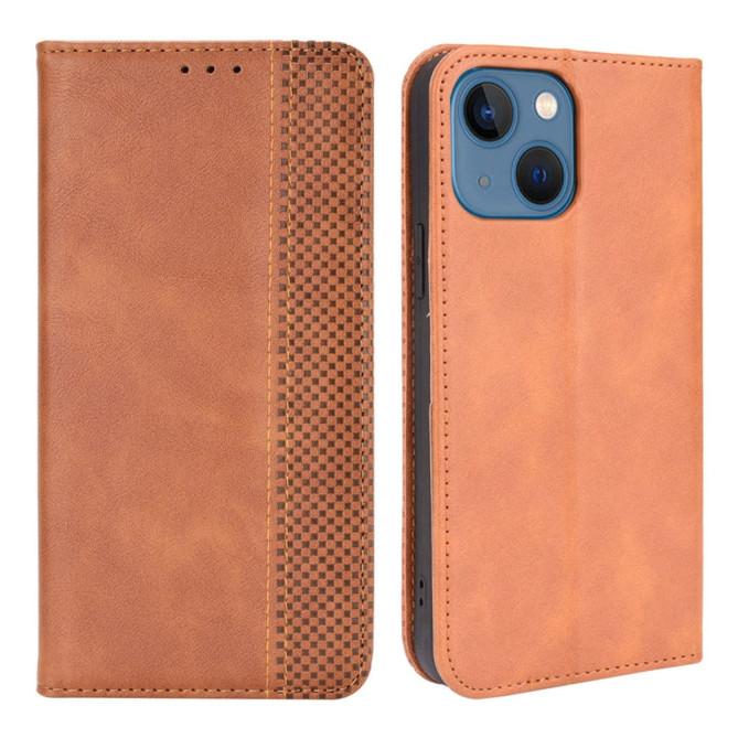Housse iPhone 13 mini Portefeuille Support Rétro