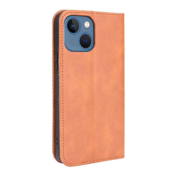 Housse iPhone 13 mini Portefeuille Support Rétro