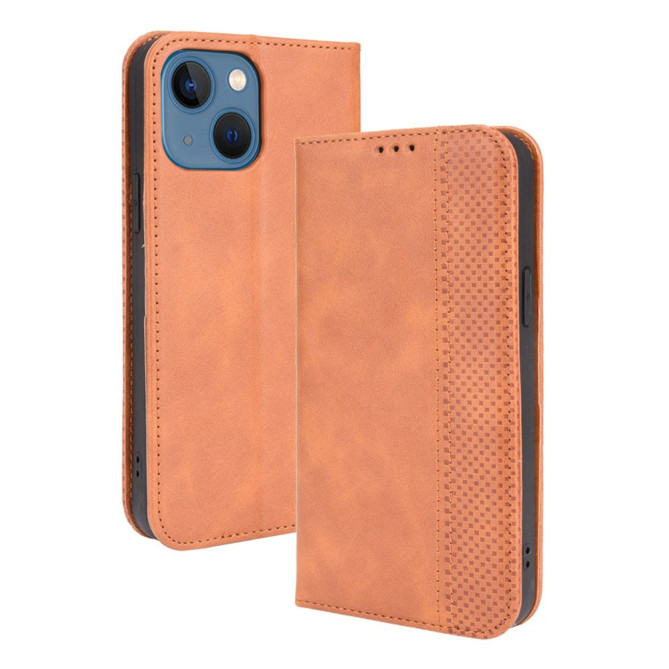 Housse iPhone 13 mini Portefeuille Support Rétro