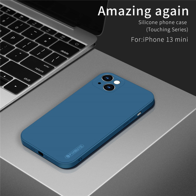 Coque iPhone 13 mini Silicone Liquide Modèle 2