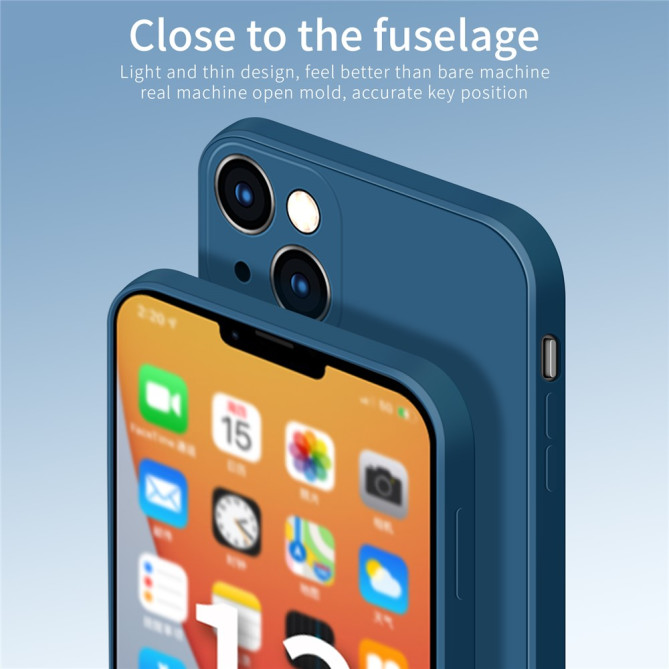 Coque iPhone 13 mini Silicone Liquide Modèle 2