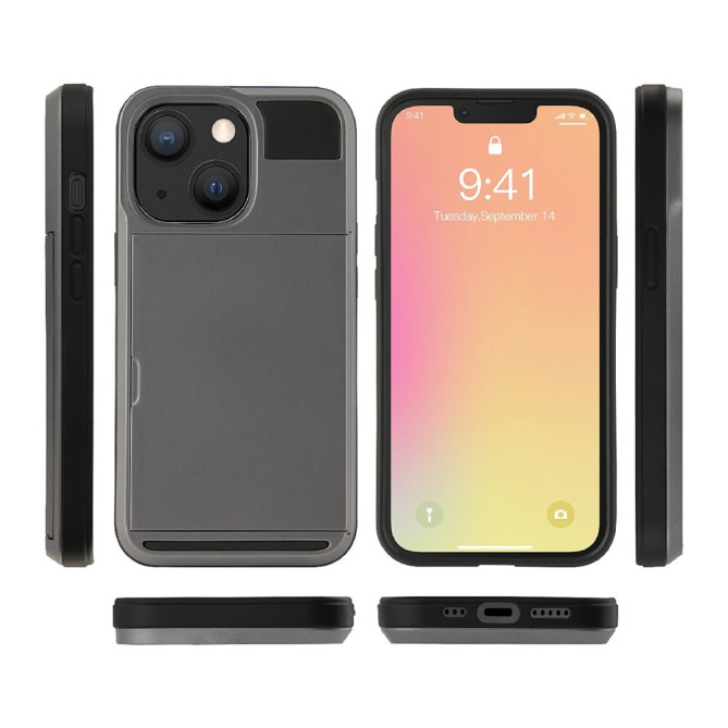 Coque iPhone 13 mini YB Portefeuille Modèle 4