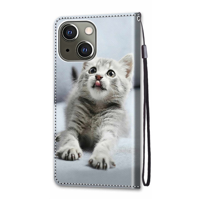 Housse iPhone 13 mini Grey Cat