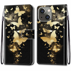 Housse iPhone 13 mini Golden Butterflies Modèle 2